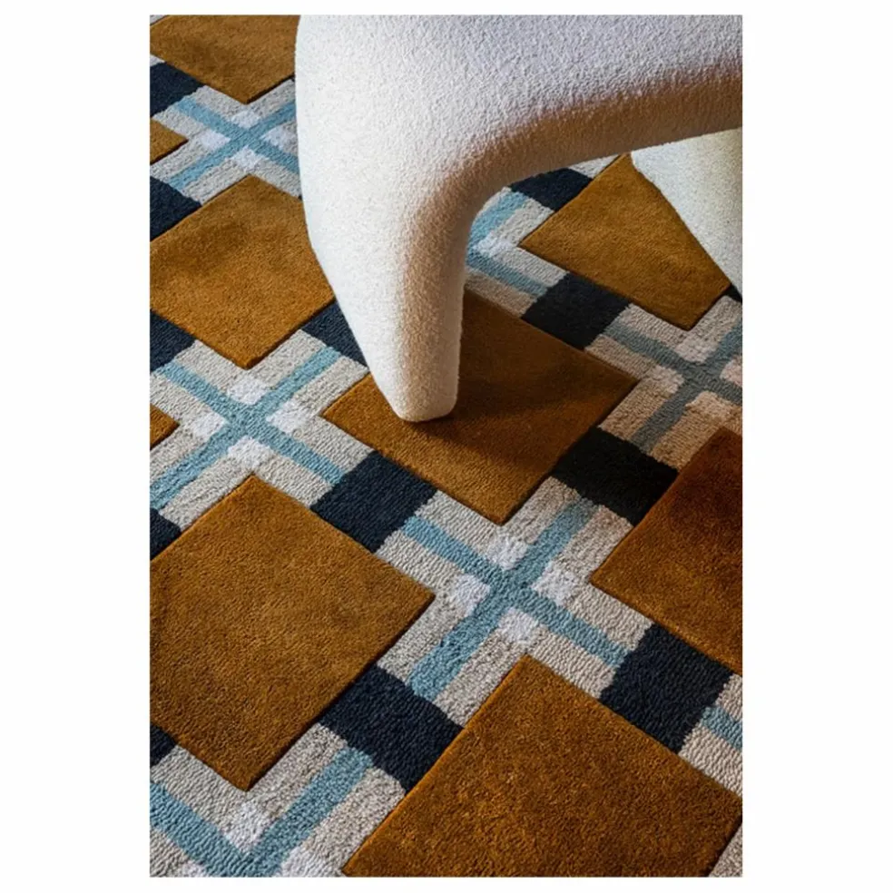 Tapis en laine A walk in the park, Evelina Kroon | Ocre