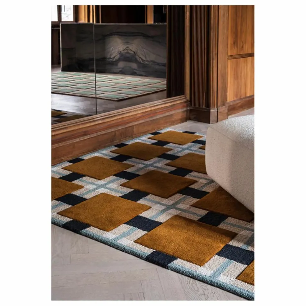 Tapis en laine A walk in the park, Evelina Kroon | Ocre