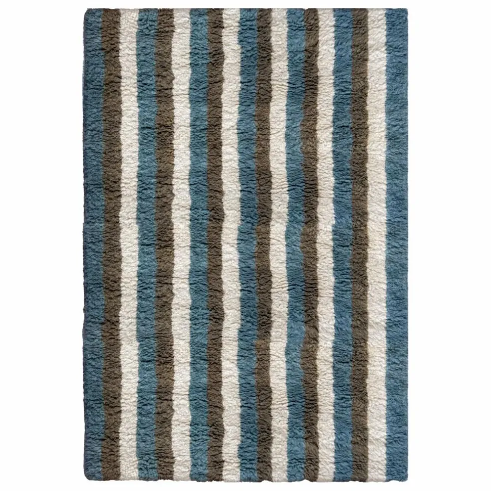 Tapis en laine Arable Land, Evelina Kroon | Bleu