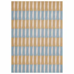 Tapis en laine Bamboo Forest, Alice Crawley | Bleu