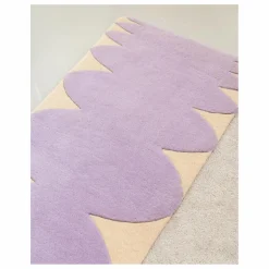 Tapis en laine Bouncy | Lilas