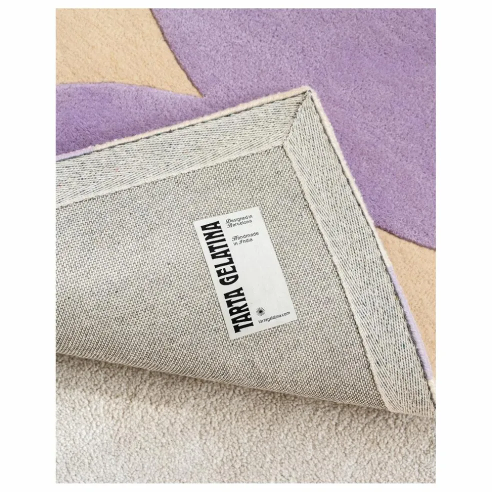 Tapis en laine Bouncy | Lilas