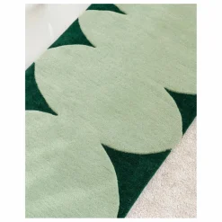 Tapis en laine Bouncy | Vert