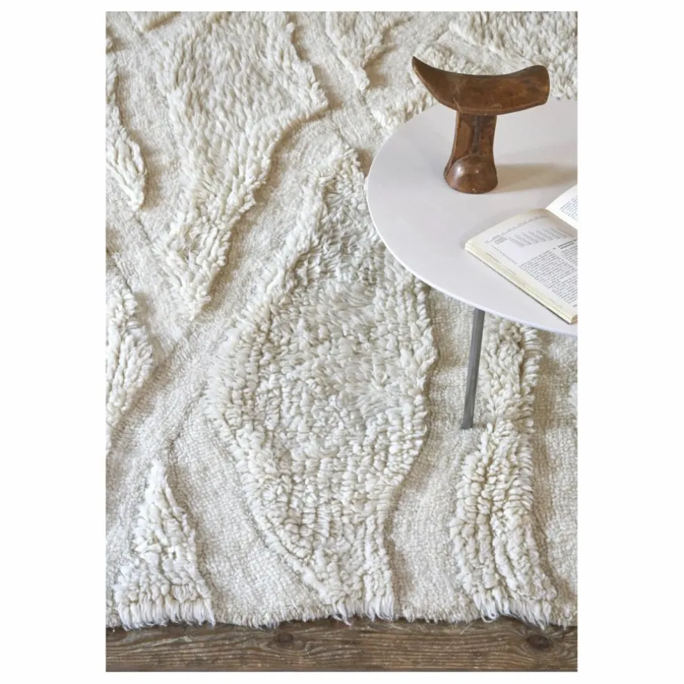 Tapis en laine Enkang | Ivoire