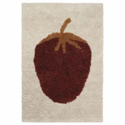 Tapis en laine Fruiticana fraise
