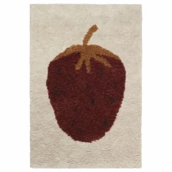 Tapis en laine Fruiticana fraise