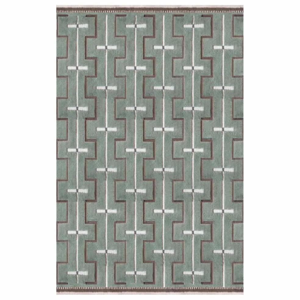 Tapis en laine Johanna | Sauge