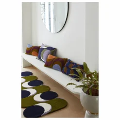 Tapis en laine Nymphe | Vert kaki