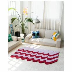 Tapis en laine Pasto | Bordeaux