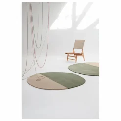 Tapis en laine Pearls | Vert