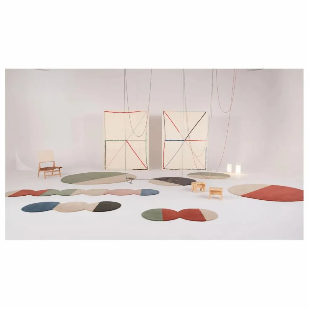 Tapis en laine Pearls Runner 2 | Rouge
