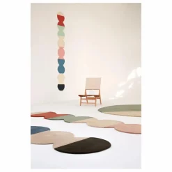 Tapis en laine Pearls Runner 3 | Bleu