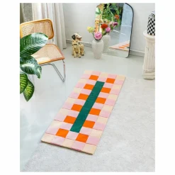 Tapis en laine Rayuela | Orange