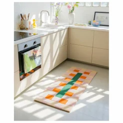 Tapis en laine Rayuela | Orange