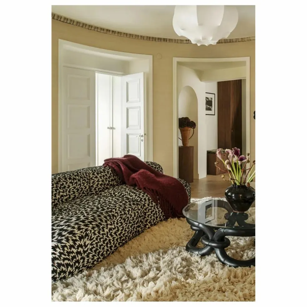 Tapis en laine Shaggy | Beige