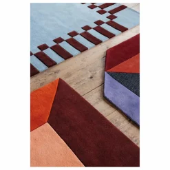 Tapis en laine Teklan Box, Tekla Evelina Severin | Corail