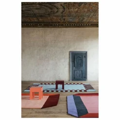 Tapis en laine Teklan Frame, Tekla Evelina Severin | Bleu