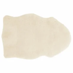 Tapis en peau d'agneau Mimosa 90-100cm | Blanc