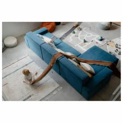 Tapis Lanes | Bleu gris