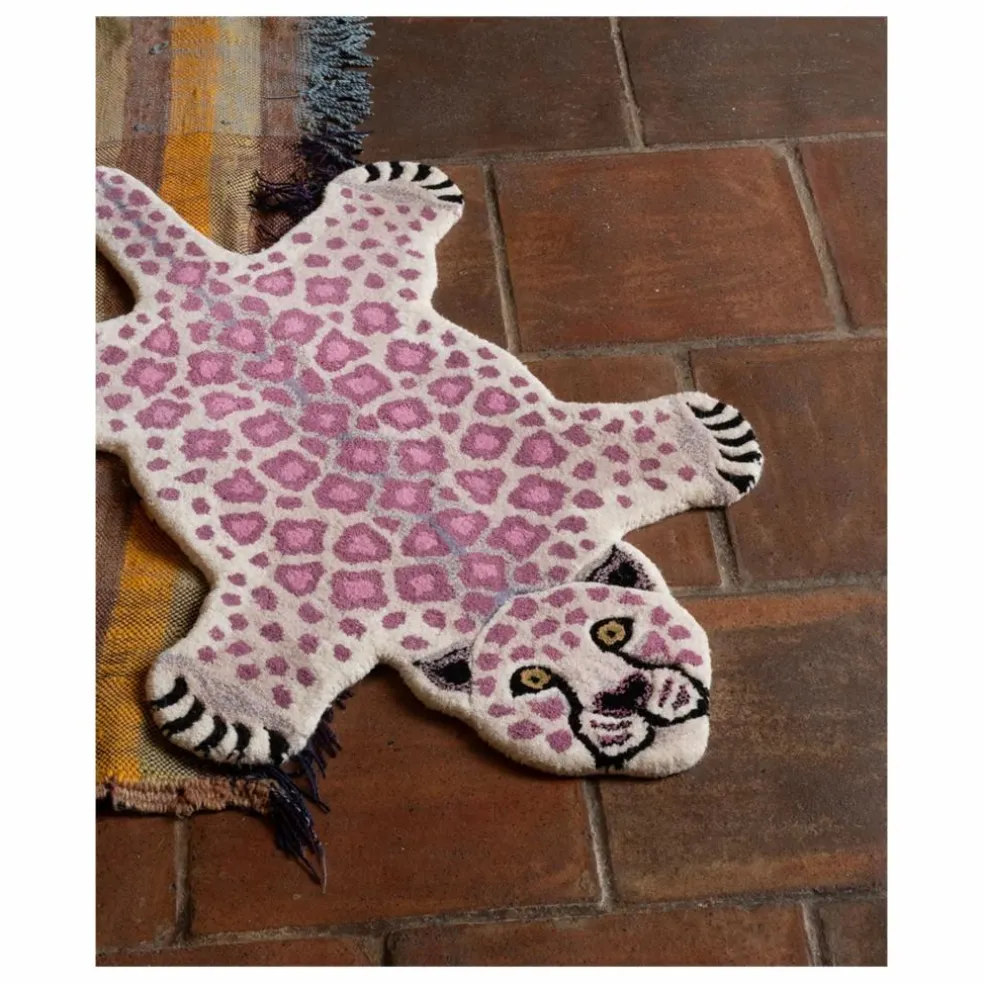 Tapis léopard Lilly | Lilas