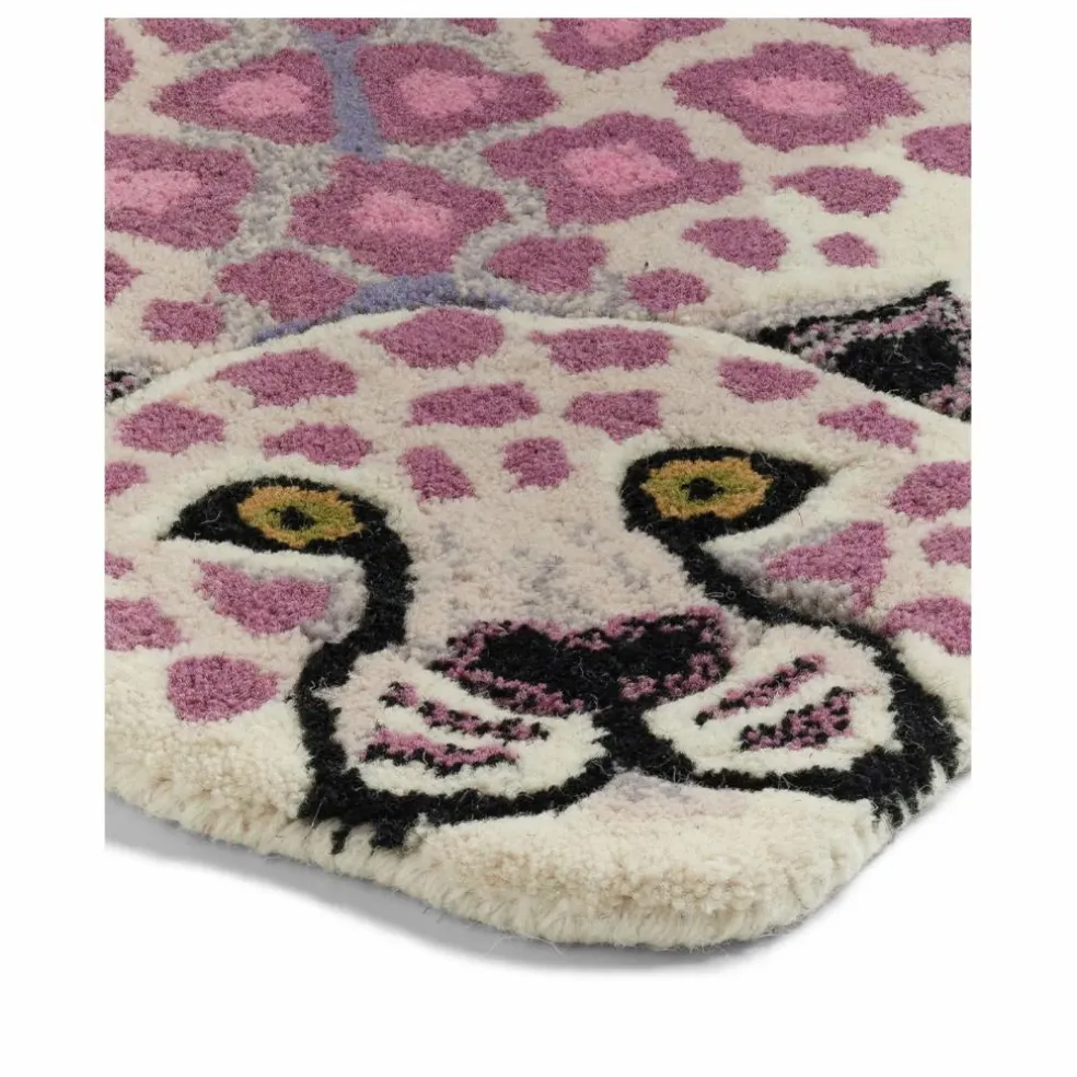Tapis léopard Lilly | Lilas