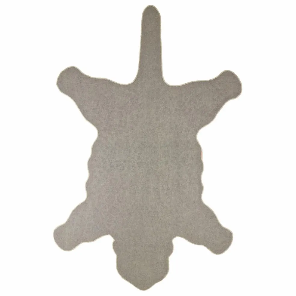 Tapis léopard Loony en laine | Marron