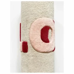 Tapis Love en laine | Rose
