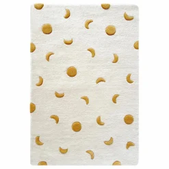 Tapis Lunes en laine | Doré