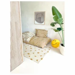 Tapis Lunes en laine | Doré