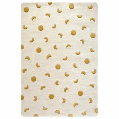 Tapis Lunes en laine | Doré