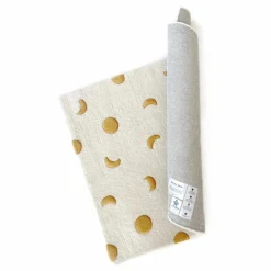 Tapis Lunes en laine | Doré