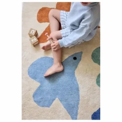 Tapis Oiseaux | Bleu