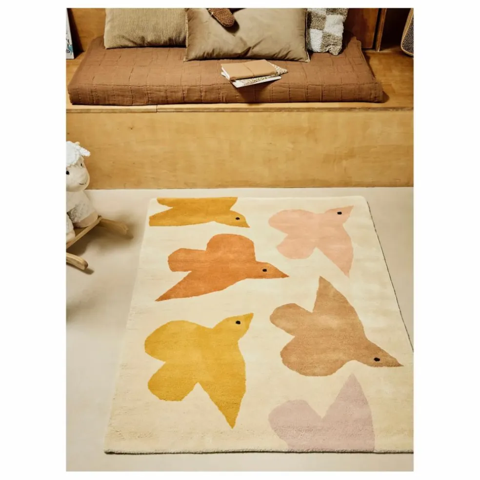 Tapis Oiseaux | Ocre