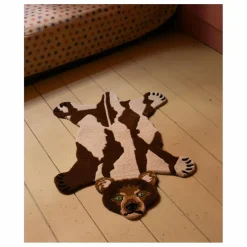 Tapis Ours en laine | Marron