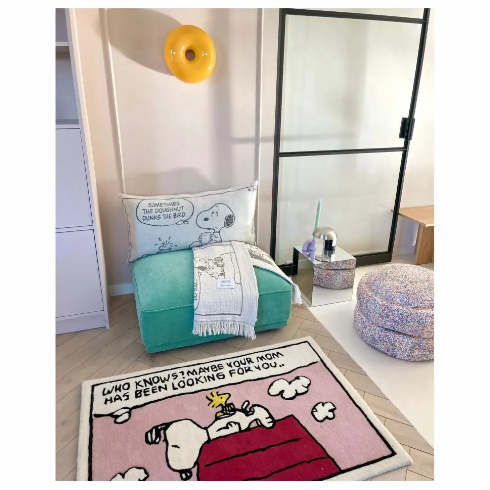 Tapis Peanuts Comic | Rose