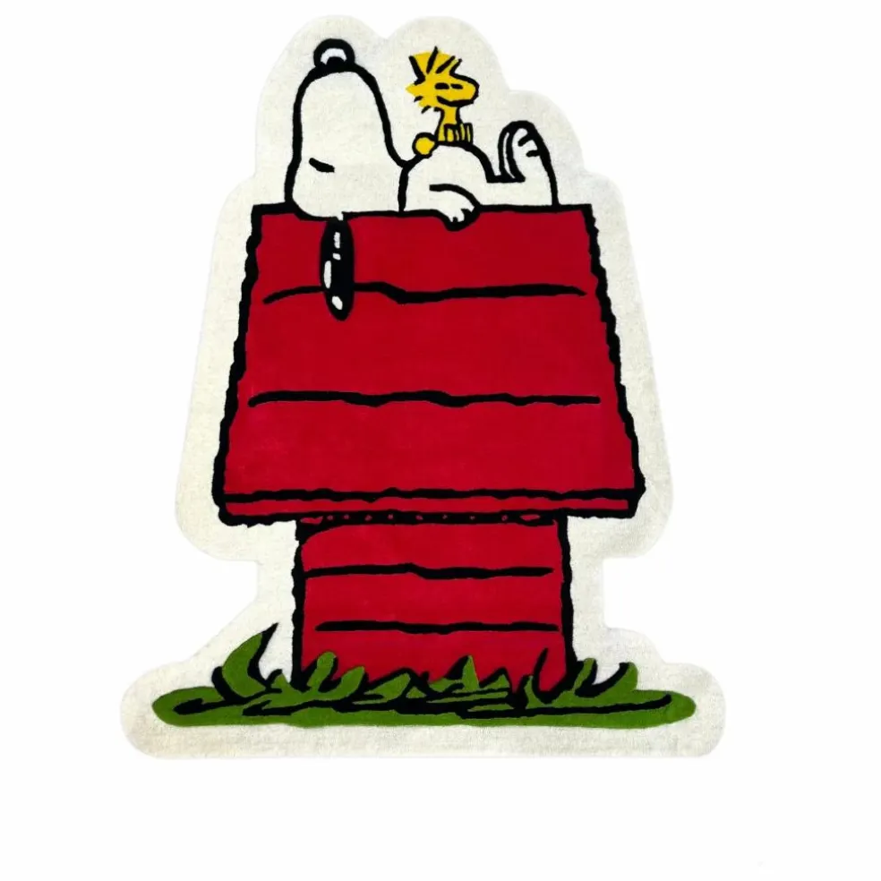Tapis Peanuts Dog House | Rouge