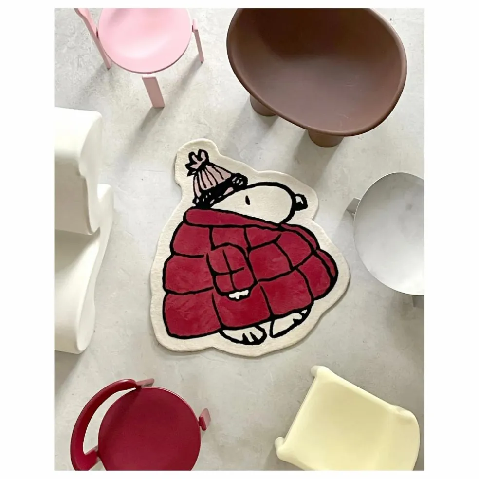 Tapis Peanuts Doudoune | Rouge
