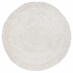 Tapis rond Arctic circle 250x250 cm | Blanc