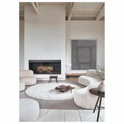 Tapis rond Arctic circle 250x250 cm | Blanc