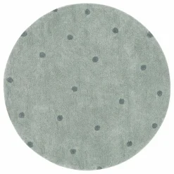 Tapis rond Dot | Sauge