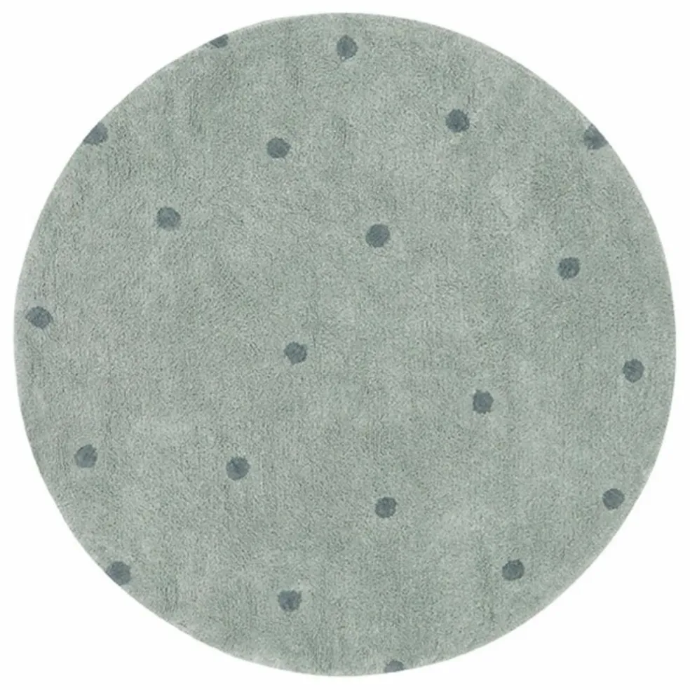 Tapis rond Dot | Sauge