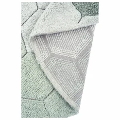 Tapis rond Honeycomb | Bleu gris