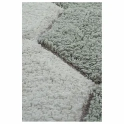Tapis rond Honeycomb | Bleu gris