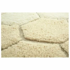 Tapis rond Honeycomb | Golden sand