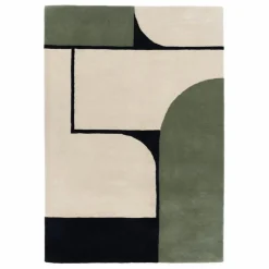 Tapis Strada tufté main | Bleu Vert