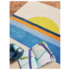 Tapis Sunset | Bleu