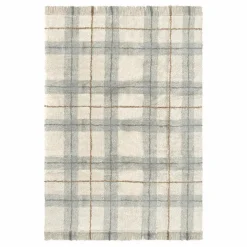 Tapis Tartan | Bleu Glacier