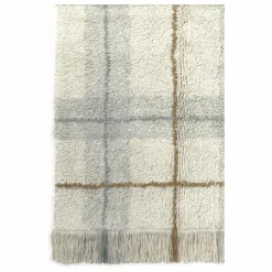 Tapis Tartan | Bleu Glacier