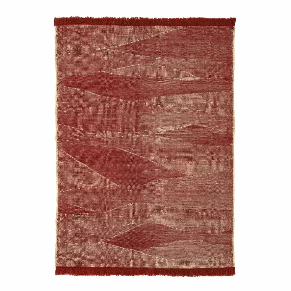 Tapis Telares en laine afghane | Rouge