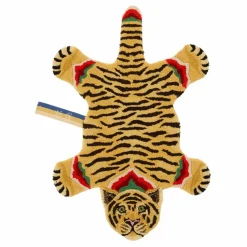 Tapis tigre Babul Bombay en laine | Marron